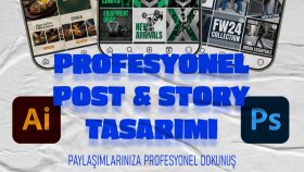 markanıza uygun post ve story tasarımı yaparım
