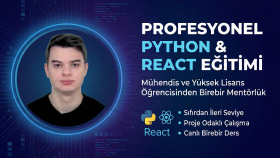 sıfırdan ileri seviyeye Python / React eğitimi veririm