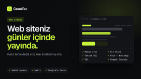 işletmenize özel hızlı ve mobil uyumlu web sitesi yaparım