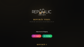 Republic Tekel - Portfolyo Web Sitesi