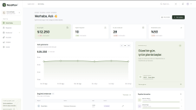 modern ve responsive admin panel geliştiririm
