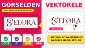 JPEG logolarınızı vektörele çeviririm