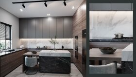 3D Modelleme - Mutfak Tasarımı