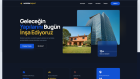 Modern İnşaat Firması Tasarımı Teması