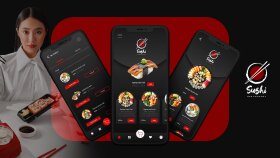 Sushi App UI Tasarımları