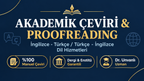 İngilizce Türkçe akademik çeviri ve editing yaparım