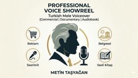  reklam, belgesel ve kitap seslendirmesi yapabilirim