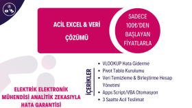 mühendislik disiplinini kullanarak veri çözümleri sunarım