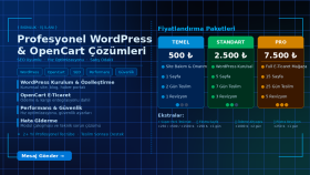 profesyonel WordPress ve OpenCart çözümleri sunarım