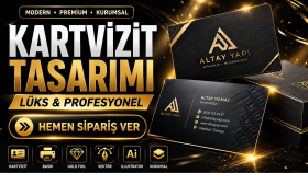 profesyonel ve modern kartvizit tasarlarım