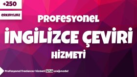 İngilizce Çeviri Hizmeti