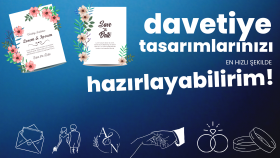 en mutlu günleriniz için davetiye tasarlayabilirim