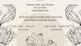 özel günleriniz için estetik davetiye tasarımları yapıyorum