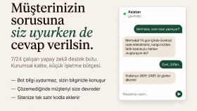 işletmelere yapay zekâ destekli müşteri destek botu kurarım