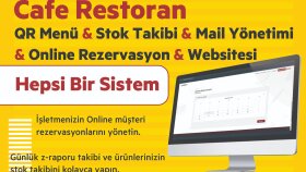 bir kafe/restoranın tüm yazılım ihtiyacını karşılayabilirim
