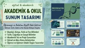 okul için ve akademik sunumlarınızı hazırlarım