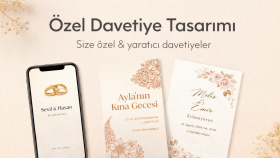 size özel modern ve şık davetiye tasarımları hazırlarım