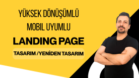 dönüşüm odaklı modern landing page tasarlarım