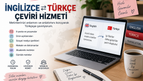 İngilizce Türkçe çeviri yapıyorum