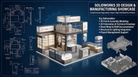 SolidWorks ile 3D modelleme ve imalat çizimi yaparım