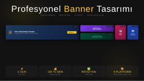 markanız için dikkat çeken banner tasarımları hazırlıyorum