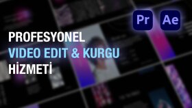 video kurgu, montaj ve post-prodüksiyon işlerinizi yaparım