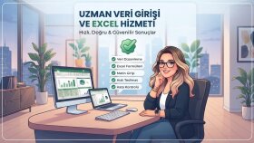 Excel uzmanıyım, veri giriş işlerinizi hızlıca tamamlarım