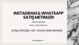 ürün metin yazarlığı hizmeti veririm