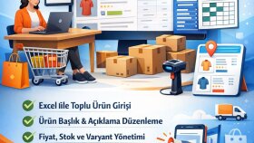 e-ticaret siteleri için kısa sürede veri girişi yaparım