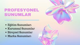 Canva ile yaratıcı kurumsal ve bireysel slaytlar hazırlarım