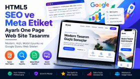 seo uyumlu ve html5 one page web siteleri hazırlıyorum
