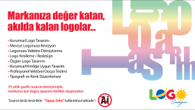 33 yıllık deneyimimle logo tasarlarım