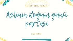 Doğum Günü Davetiye Tasarımı 