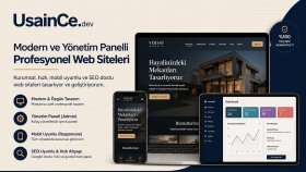 modern ve yönetim panelli profesyonel web sitesi yaparım