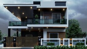 Villa Dış Mekan Tasarım, Model, Render ve Görselleştirme
