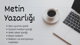 profesyonel olarak metin yazarlığı yapıyorum