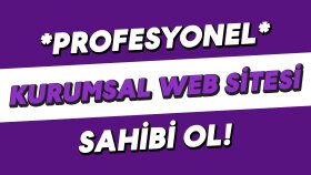 profesyonel kurumsal web sitesi hazırlarım