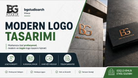 mimari bakış açısıyla modern ve özgün logolar tasarlarım
