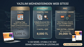  yazılım mühendisi olarak modern web sitenizi kodlarım