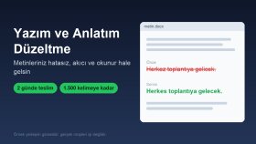 metinlerinizdeki yazım ve anlatım hatalarını düzeltirim