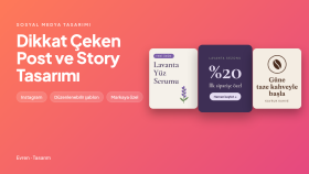 Instagram ve sosyal medya için dikkat çeken tasarım yaparım