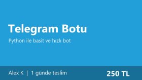 python ile basit telegram botu yazarım