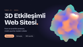 3D etkileşimli web sitesi tasarımı yapabilirim