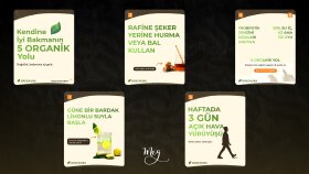 Greenora - Carousel Sosyal Medya Tasarımı