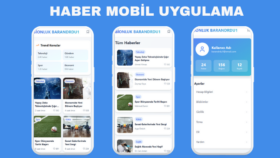 Güncel Haber Mobil Uygulaması  Modern Arayüz Tasarımı