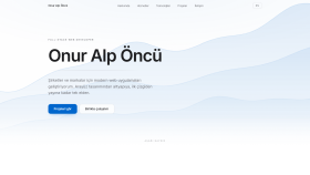 Onur Alp Öncü - Self-Made Portfolio tasarımı.