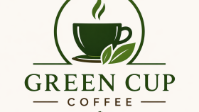 Green Cup Coffee için yaptığım logo örneği