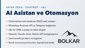 yapay zeka chatbot ve n8n iş akışı otomasyonu kurabilirim