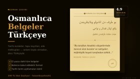 Osmanlıca metinleri günümüz Türkçesine eksiksiz çeviririm