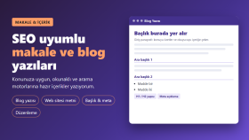 web siteniz ve blogunuz için SEO uyumlu makaleler yazarım
